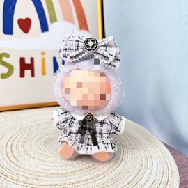 Luxury Fashion Set for 17cm - 2 Complete Black & White Outfit Ensembles with Stylish Accessories,, Elegant Chic Design, Collector's Doll Clothing Collection