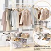 OTROUWORHT Clothes Rack Metal Clothing Rack with Bottom Shelf Garment