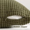 MIULEE Pack of 2 Pillow Covers Olive Green Super Soft
