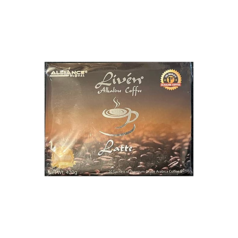 Liven Alkaline Coffee (LATTEE FLAVOR 20 SACHETS)