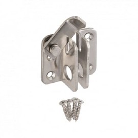 Gedotec Door Bolt Made of Stainless Steel | Garden Gate Lock Lockable | 1 Piece Door or Gate Lock with Latch Hook | Door Additional Lock Door Lock Door Closer Garden Gate for Screwing Door Lock