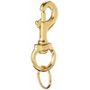 Lucky Line 3-1/4" Heavy-Duty Solid Brass Bolt Snap with 1"