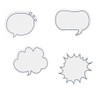 Pcxino 20Pads 600sheets Thought Cloud Sticky Notes,Talking Bubble Shape,Self-Stick Notes
