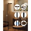 SIBRILLE Brown Floor Lamp, Modern Stepless Dimmable Standing Lamp with