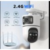 beenocam Smart Home Camera Dual Lens WiFi Security 2pcs Outdoor