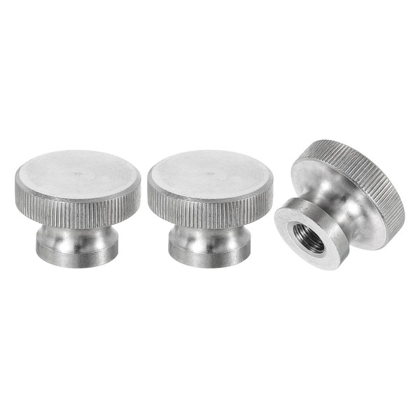 sourcing map Knurled Thumb Nuts, 3Pcs M8 x D24mm x