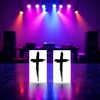 2 Pcs Black Cross Arm Temporary Tattoo Stickers,Tattoo Stickers,Men And