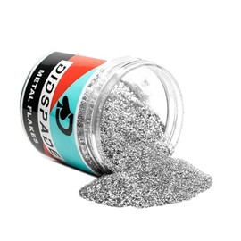 2oz Chrome 0.008" Small Silver Metal Flake Solvent Resisitant Glitter | Paint Metal Flake | Flake for Automotive Spray and Spray Painting | Glitter for Epoxy Resin