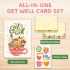 Decorably Pink and Gold Foiled 5x8in Individual Get Well Card