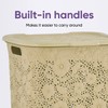 Superio Lace Laundry Hamper, Beige-1 Pack