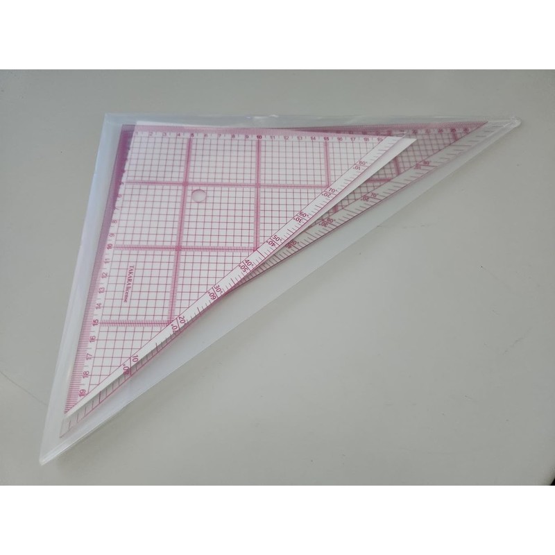 Takara Square Triangle Ruler for Layout, 11.8 x 0.08 inches
