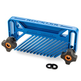 Adjustable Feather Board - Precision Woodworking Tools w/T Track Clamp for - Portable Table Saw & Router Table - Durable ABS Plastic for Secure, Accurate Cuts