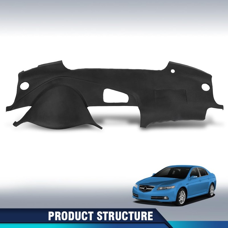 PIT66 TPE Dash Board Cover Compatible with 2004-2008 Acura TL