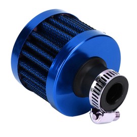 Vent Kurbelgehäuseentlüftung, 13mm/0.5in Mini Air Intake Filter Vent Kurbelgehäuseentlüftung Universal Autozubehör (Noire)(Blau)