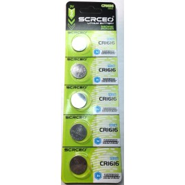 SCRCEO 5 PACK CR1616 3V LITHIUM (EXP 12/29) ECR1616 DL1616 YA 280-209 FREE SHIPPING