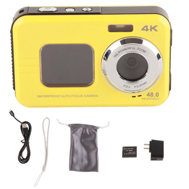 Underwater Camera 48MP 4K Video Output 16X Digital Zoom Anti