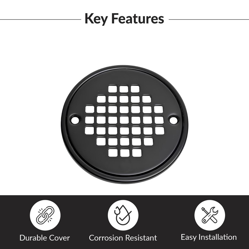 Oatey Strainer Screw-in Round MATBLK 42420
