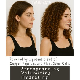 STEMBOTANY Copper Peptide Hair Shampoo for Men and Women Promotes the Look of Thicker, Fuller and Healthier Hair