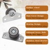 Set of 4 Mini Caster Wheels for Furniture,Side Mount Casters,Heavy
