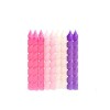 Unique Pink & Purple Spiral Birthday Candles - 10ct, Vibrant
