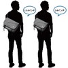 OIWAS Men's Shoulder Bag, 14/15.6 Inches, Messenger Bag, A4, Large