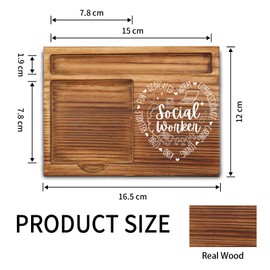 Social Worker Sticky Note Holder, Social Worker Appreciation Thank You Gifts, Social Worker Office Desk Decor Self-Stick Note Pad Holders ZSS74