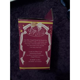 FIBRE CRAFTS VINTAGE 1991 Fibre Craft BLONDE ANGEL HEAD & HANDS SET, VINYL Christmas Crafting