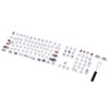 Keycaps PBT 5Sided Sublimation 110 Keys Keyboard Caps for Mechanical