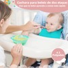 LEIDSANY Cucharas para bebe, cucharas de silicio para dietas de