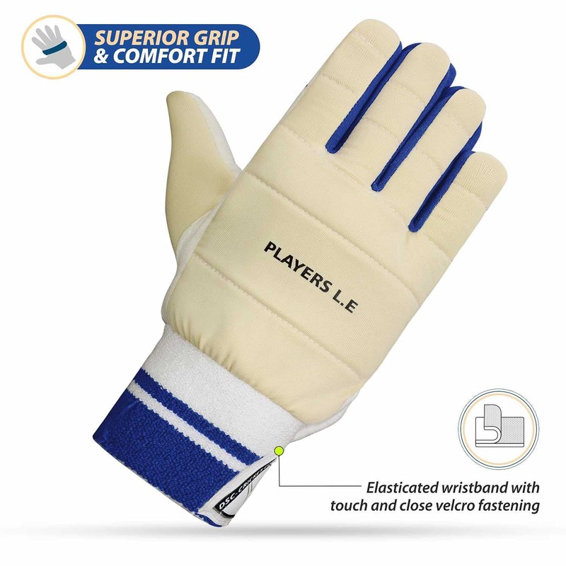 DSC Player Edition Cricket Wicket Keeping Inner Gloves (White and