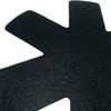 3Pcs Black Non-Woven Pot and Pan Protectors Cookware Protector Set