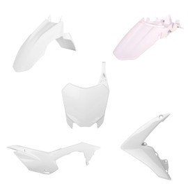Polisport Full Plastic Kit for Honda CRF110 (2013-2018) OEM Quality Restyling Kit with Superior Fit, Flexibility, and Durability (White)