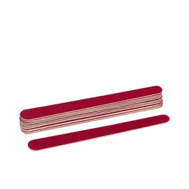 GOOD STUFF Professionelle Nagelfeilen aus Holz und Schleifpapier – Packung mit 10 Stück Manikürefeilen 18 x 2 cm. Ideal für alle Arten von Nägeln. Doppelseitige Schleiffläche.