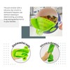 Generic silicone food strainer, Small, Green