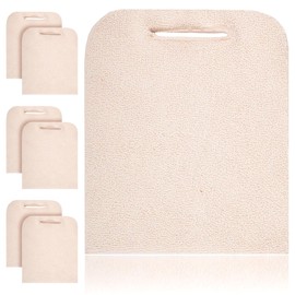 ABC Terry Cloth Pot Holders for Kitchen 9 x 12 Inch. Pack of 6 Natural Color Hot Pads for Kitchen. Washable Pot Holder with Hand Hole. Thick Cotton 460 F Heat Resistant Pot Holders
