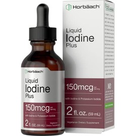 Horbäach Liquid Iodine Plus 59 ml - Piel Radiante - Energía - Metabolismo - Hecho en USA