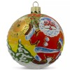 BESTPYSANKY Santa Awaits New Year Holiday Glass Ball Christmas Ornament