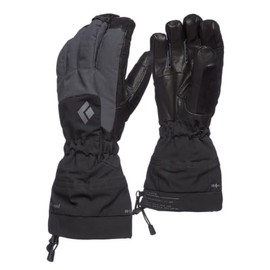 BLACK DIAMOND Men's Soloist Gloves Waterproof Cold Weather Gloves with Removable Primaloft Liner for Ski Snowboarding Mountaineering, Black-NPF, Large