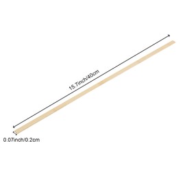 JEUIHAU 400 PCS 15.5 Inch Natural Bamboo Sticks, 3/8 Inch Width Strong Wooden Craft Sticks for Craft Projects, Model Making, Garden Marker, Kite Making