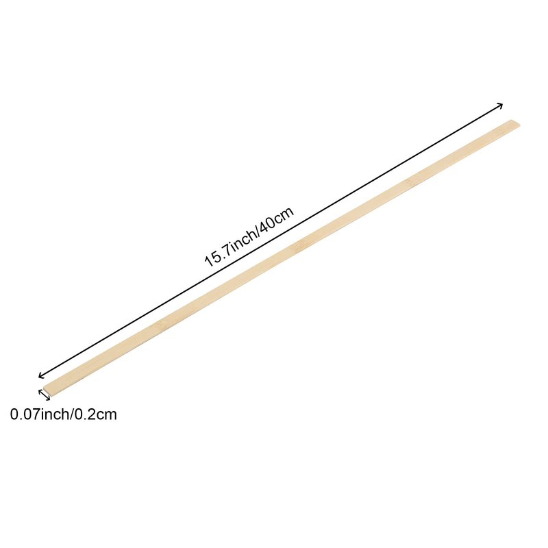 JEUIHAU 400 PCS 15.5 Inch Natural Bamboo Sticks, 3/8 Inch
