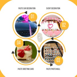 WOD DCTT32W Double Sided Adhesive Tissue Craft Tape - 4 inch x 55 yds. Acid Free, Permanent, & Heat Resitant - for Scrapbooking Paper, Cards, Origami, Ribbon, Glitter, and Boxes