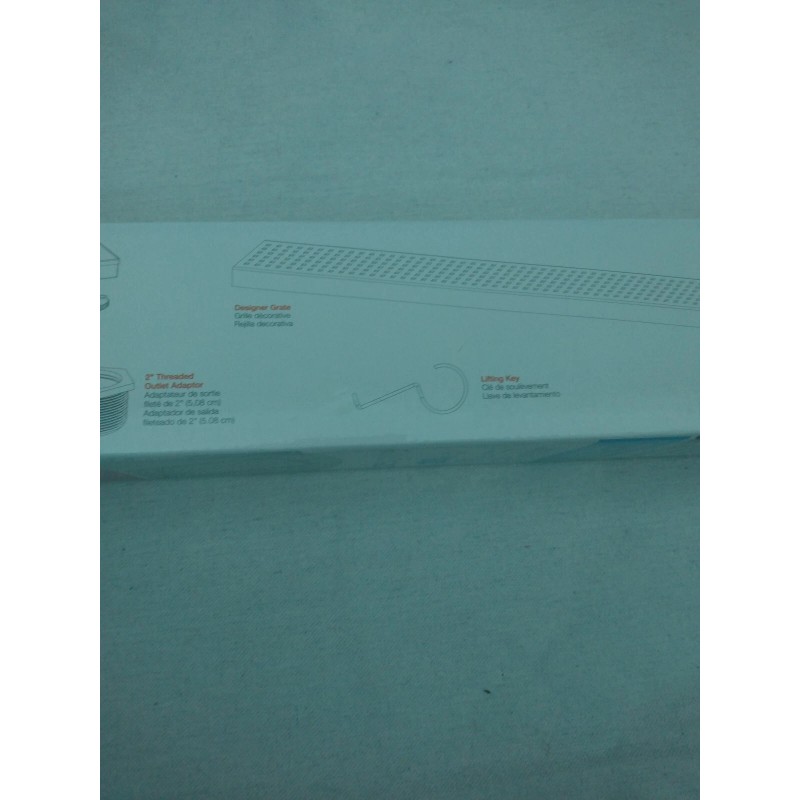 Oatey Designline 36”Stainless Steel Linear Shower Drain w/Square Pattern