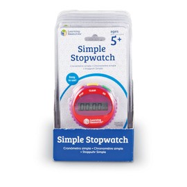 Learning Resources Simple Stopwatch (Set of 6) Supports Science Investigations, Maths Exercises, Elapsed Time Tracking, Ages 5+