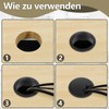 Pack of 20 Cable Grommet Desks, 35 mm Hole Saw