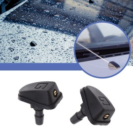 EMSea 4pcs Universal Windscreen Washer Jets Adjustable Fit for Different Car Black