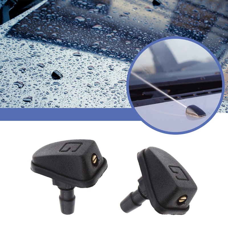 EMSea 4pcs Universal Windscreen Washer Jets Adjustable Fit for Different