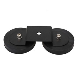 Universal-fit Ultra Strong Power Magnet Mounting Base/Magnetic Mount Holder for LED Offroad Light/Work Light/Offroad Light Bar on Roof/Hood of Trucks & SUVs, w/Rubber Pad to Prevent Scratches, 1 Pack