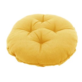 Bifaunvogel Padded Round Bar Stool Covers Cushion with Elastic Band Round Chair Seat Cushions for Wooden Metal Stools 14" Yellow