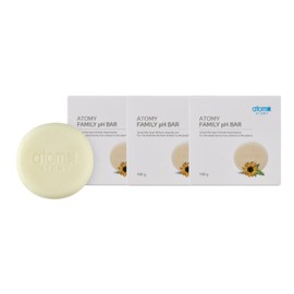 Atomy Whole Family Mildly Acidic Bar Soap 100g x 3 / 애터미 온가족 약산성바 비누 100g x 3개