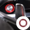 carpart2021 Red Carbon Fiber Push To Start Button Cover Trim